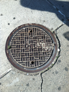June 16, 2012 New York City Sewer Cover Southeast Corner 116th &amp; 1st Ave 