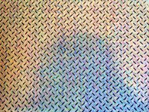 Finished!  I kind of like the effect that my shadow in the photo has on the image.  